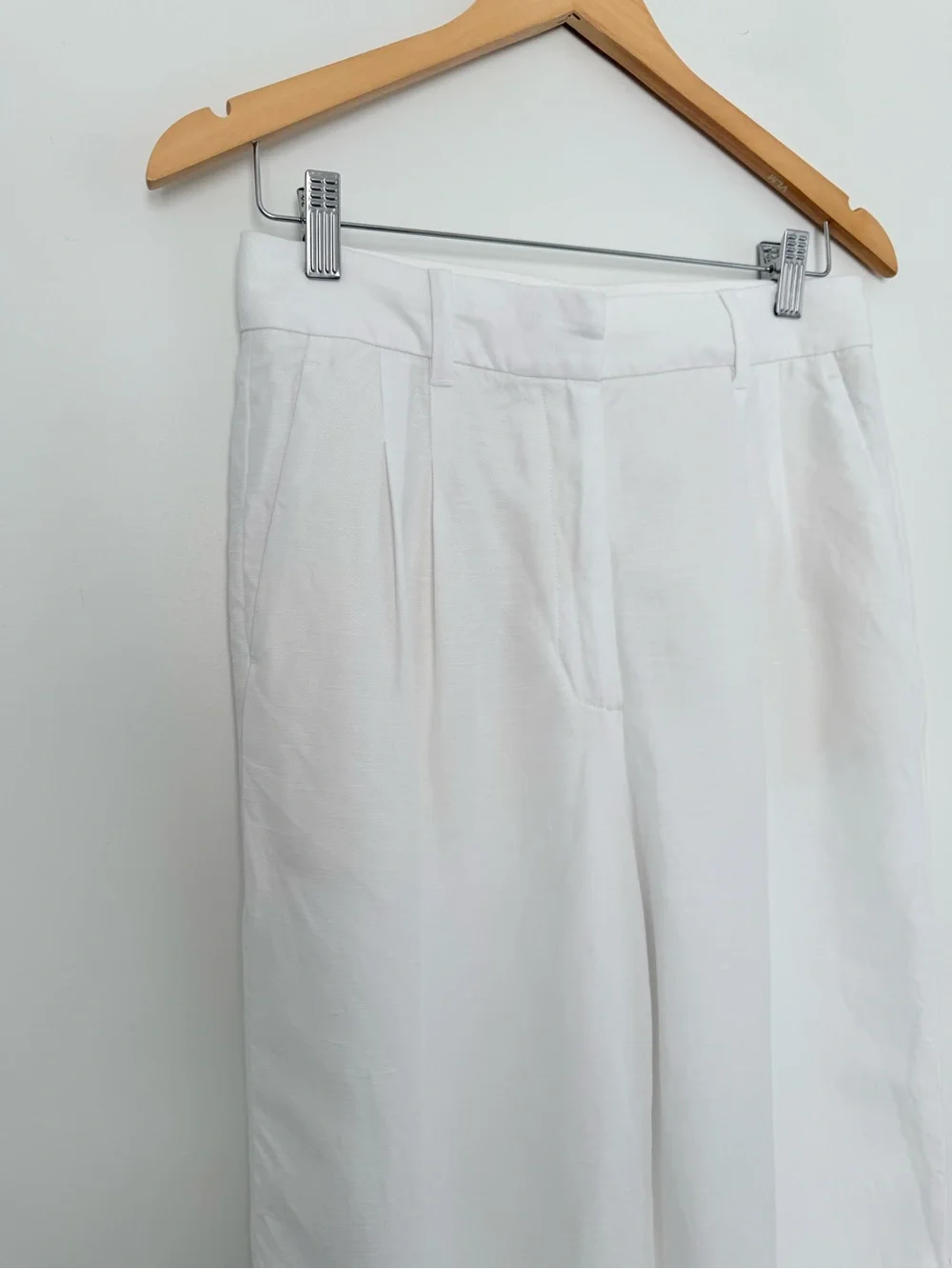 Aritzia Wilfred The Effortless Pant Linen Cropped High Waist Wide Leg NWOT